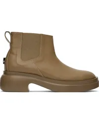 Wooyoungmi Beige Block Heel Chelsea Boots 623e