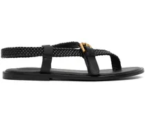 Black Nola Braided Sandals