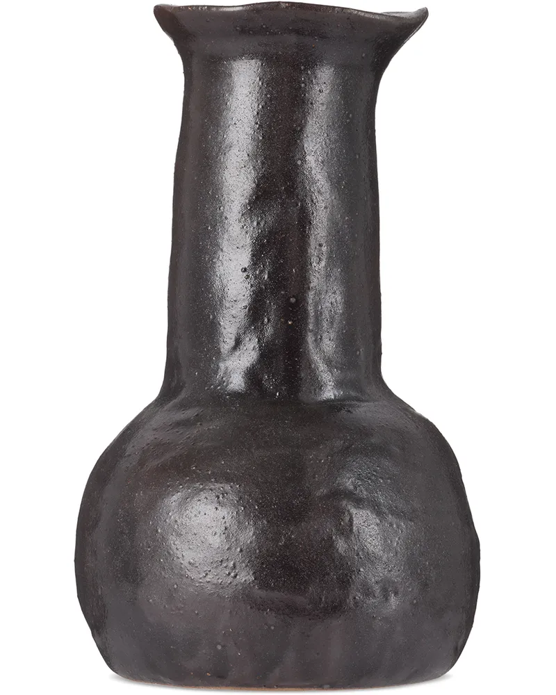 ferm LIVING Brown Large Doro Vase Dark