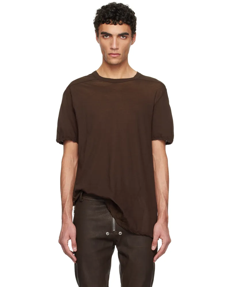 Rick Owens Brown Hollywood Level T-shirt 14