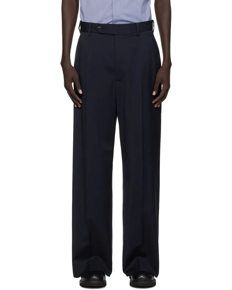 Vivienne Westwood Navy Humphrey Trousers Aw25-navy