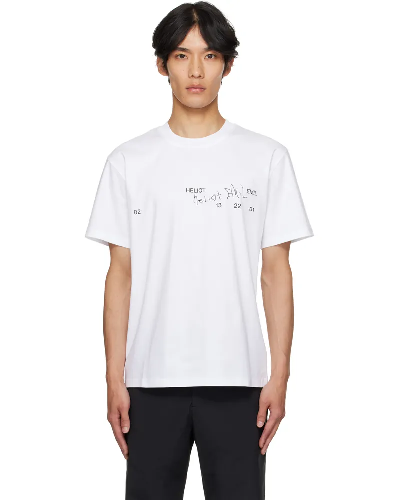 Heliot Emil White Fulgens T-shirt Cotton