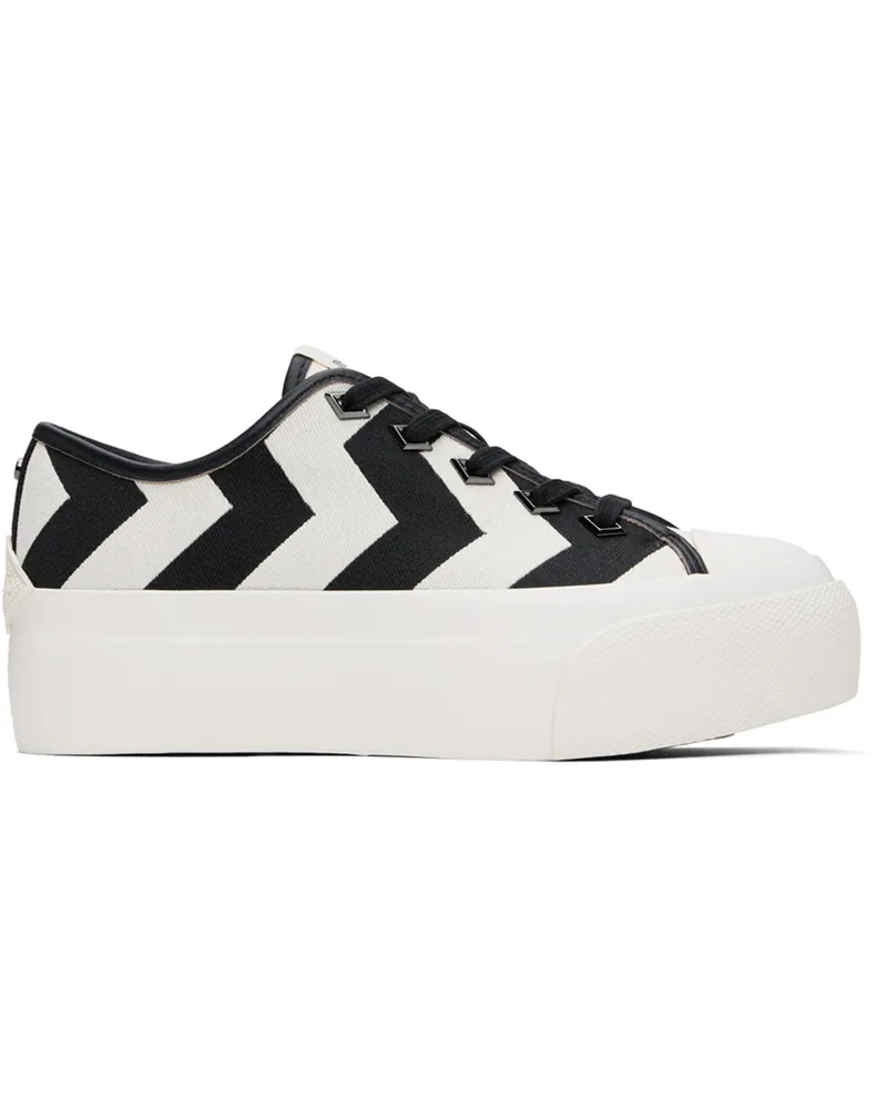 Jimmy Choo White & Black Palma Maxi Sneakers X