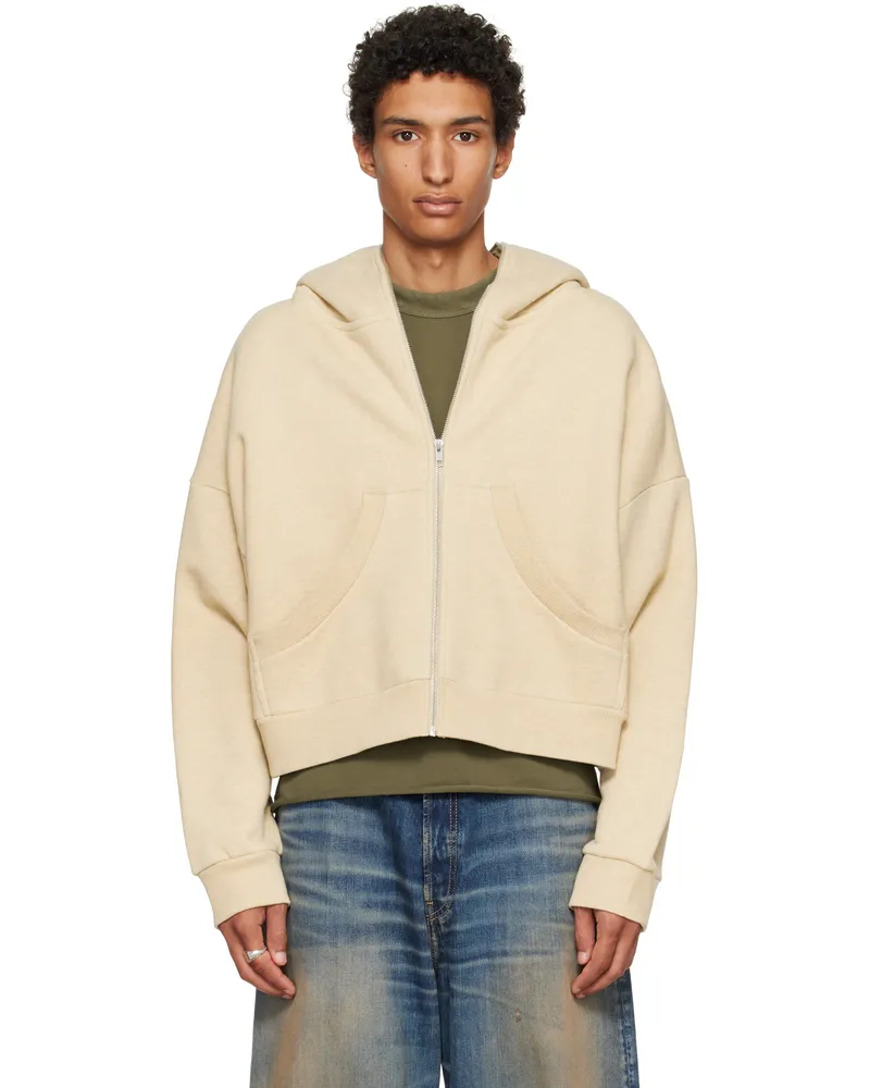 Entire Studios Beige Eternal Zip Hoodie Taupe