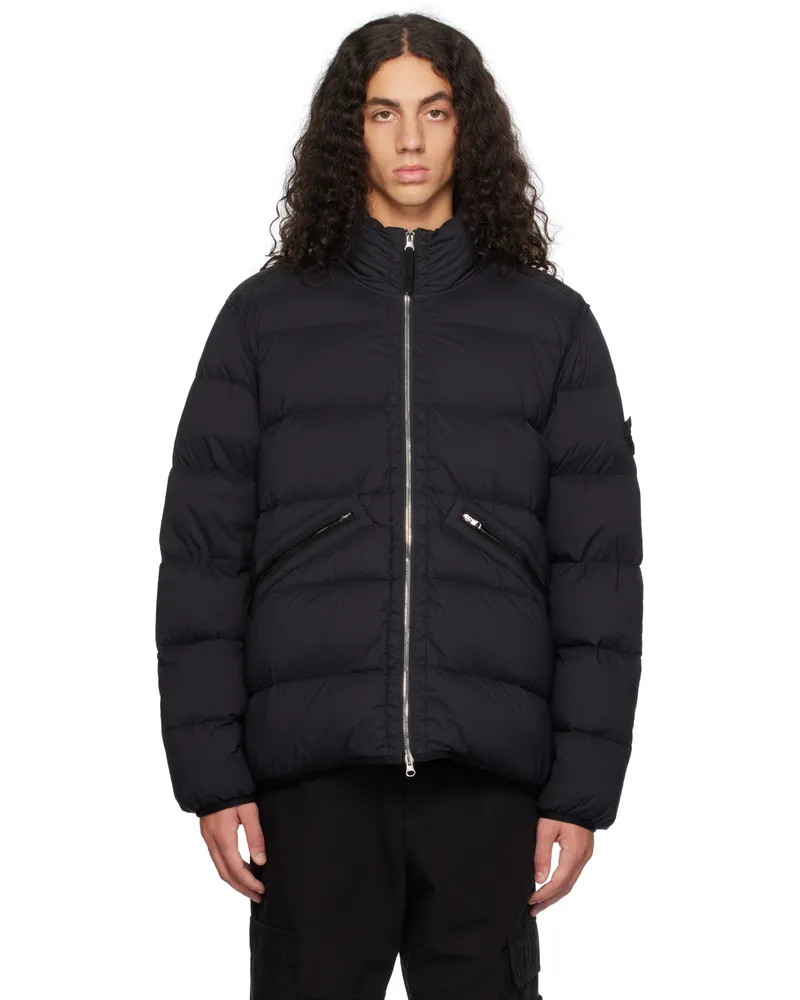 Stone Island Black 43028 Seamless Tunnel Nylon Down Jacket V0029