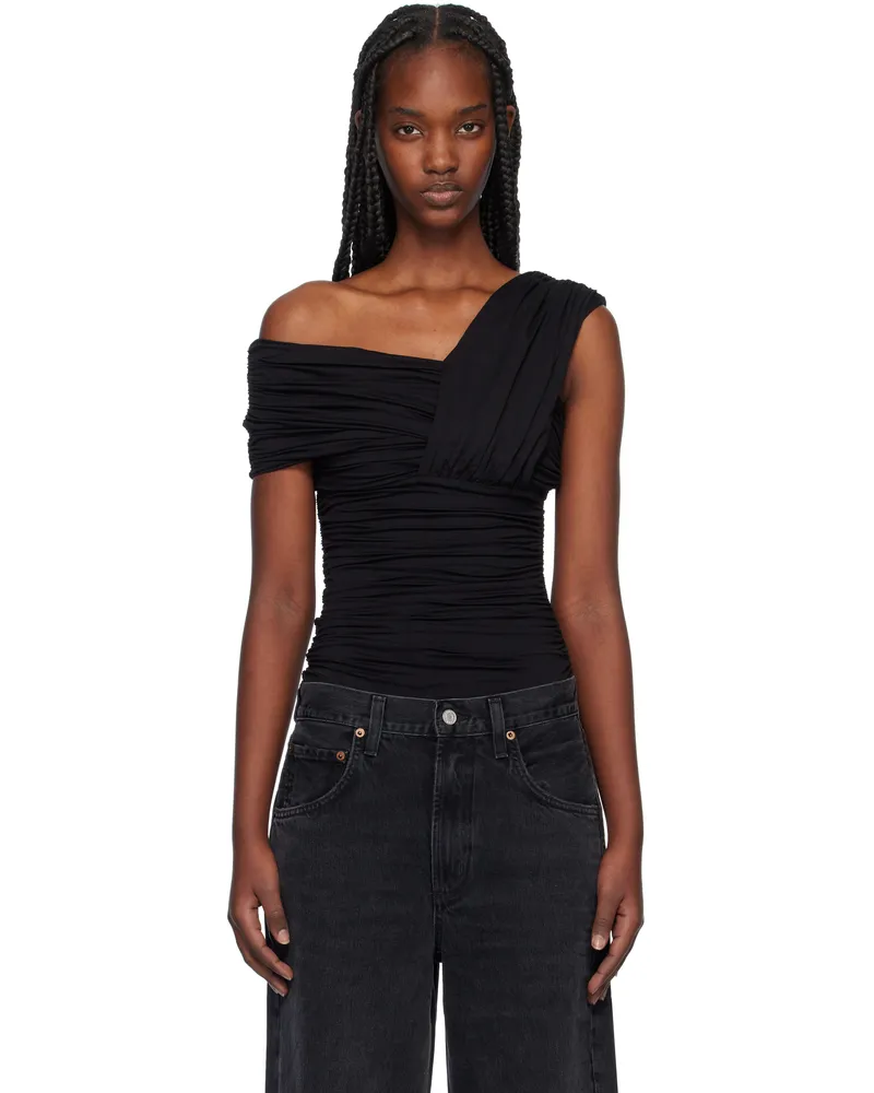 AGOLDE Black Etienne Bodysuit Black