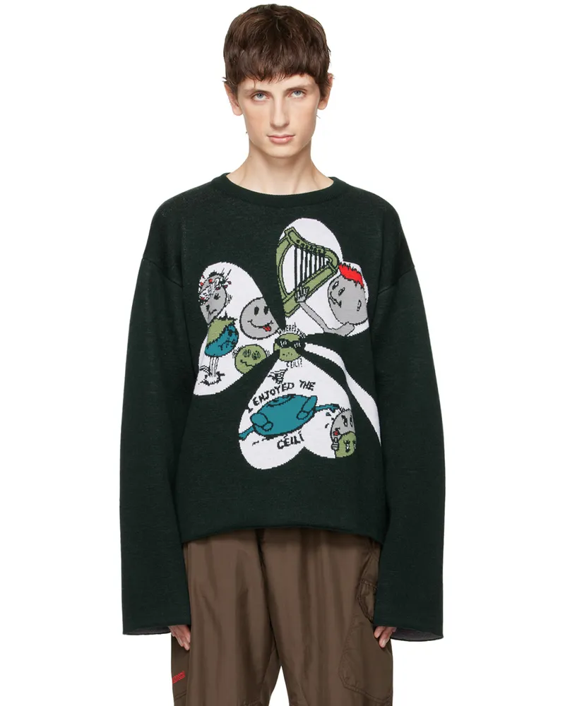 Robyn Lynch Green Boxy Sweater 24497017