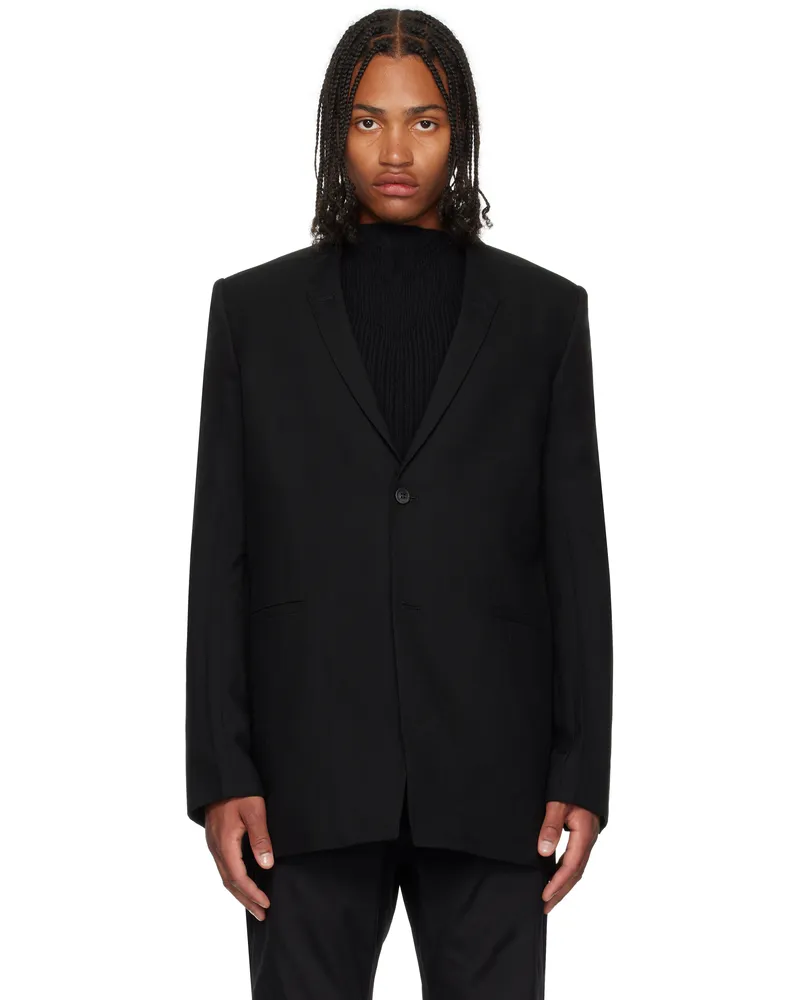 Rick Owens Black Concordians Wool Blazer 09