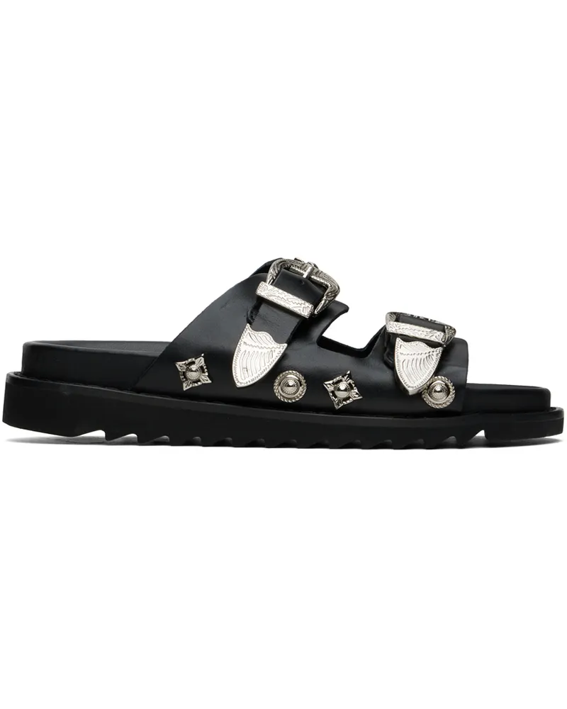 Toga SSENSE Exclusive Black Buckle Sandals Aj844