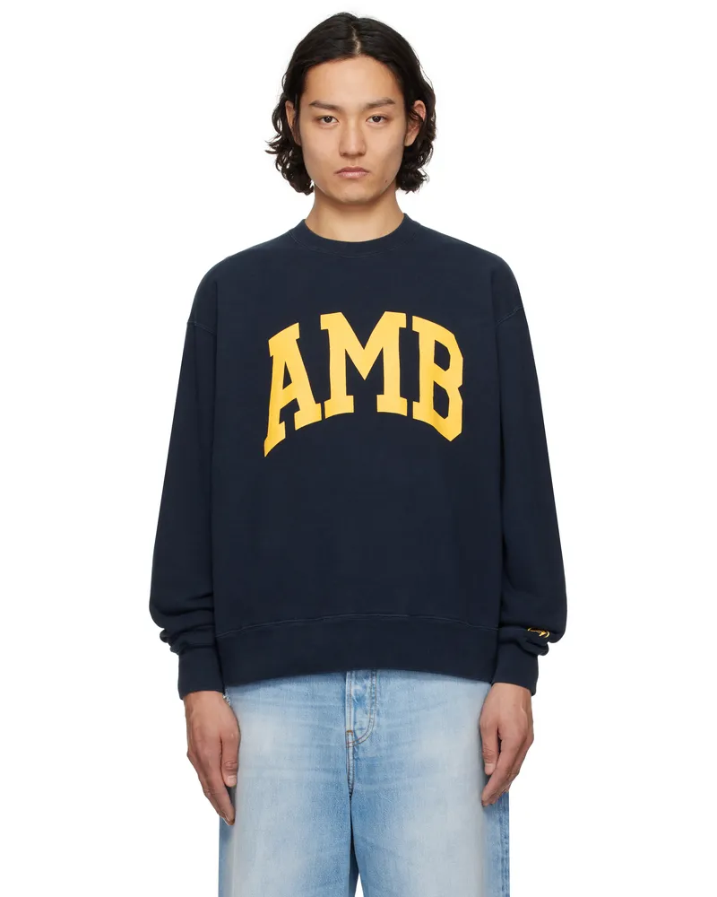 AMBUSH Navy 'AMB' Graphic Sweatshirt Navy