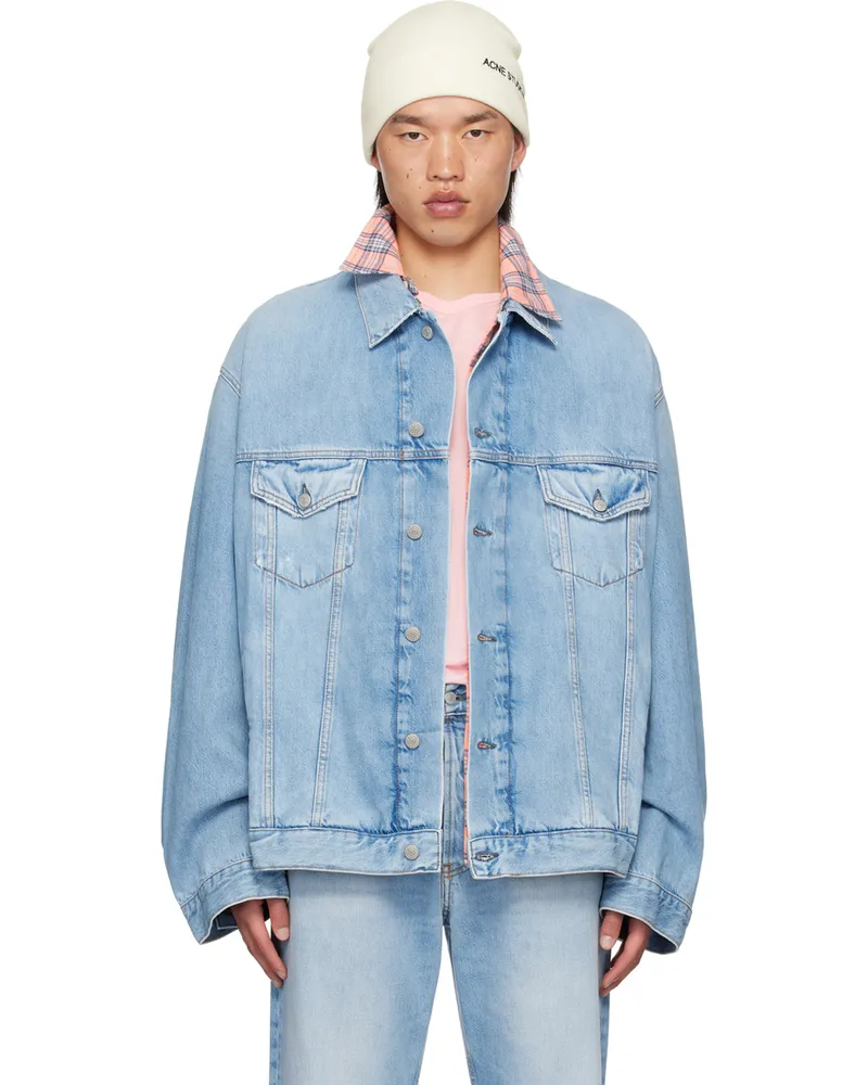 Acne Studios Blue Relaxed-Fit Denim Jacket 228