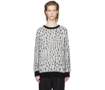 White & Black Leopard Sweater