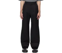 Black Roll-Up Trousers