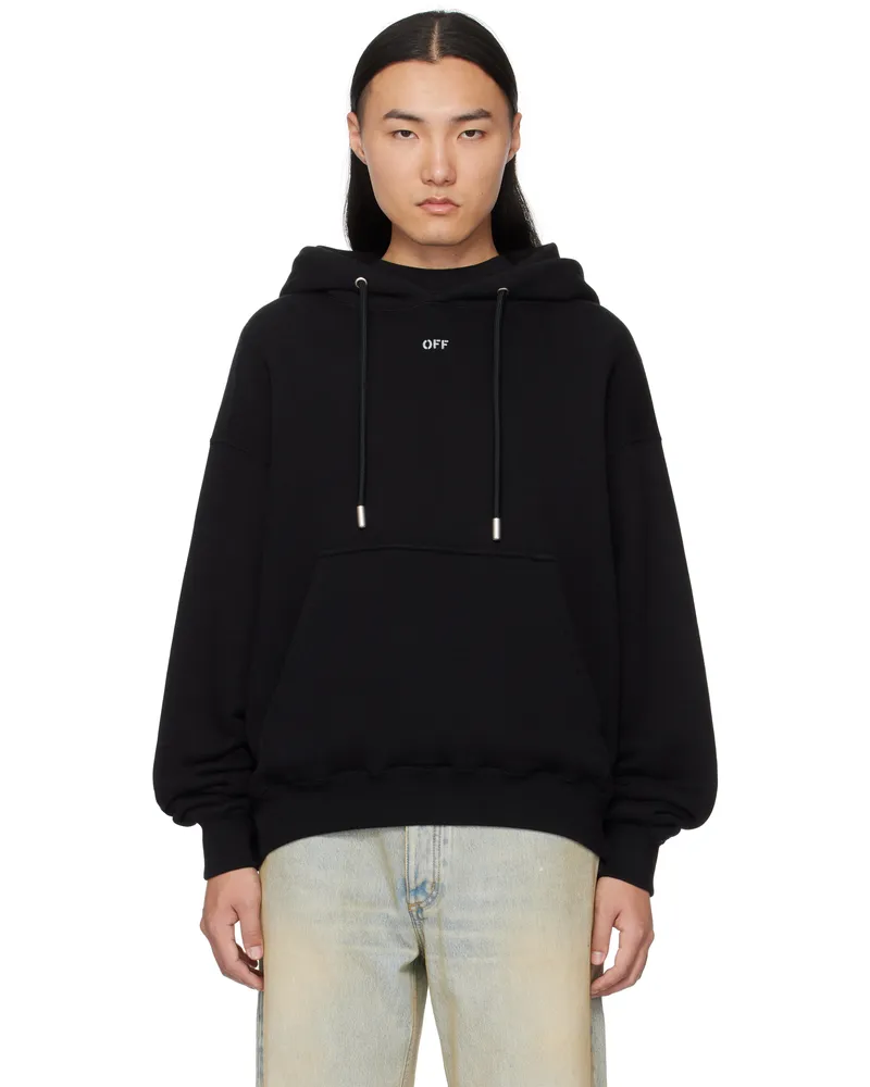 OFF-WHITE Black 'Off' Stamp Skate Hoodie Black