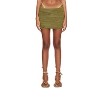 SSENSE Exclusive Green Bodywave Miniskirt