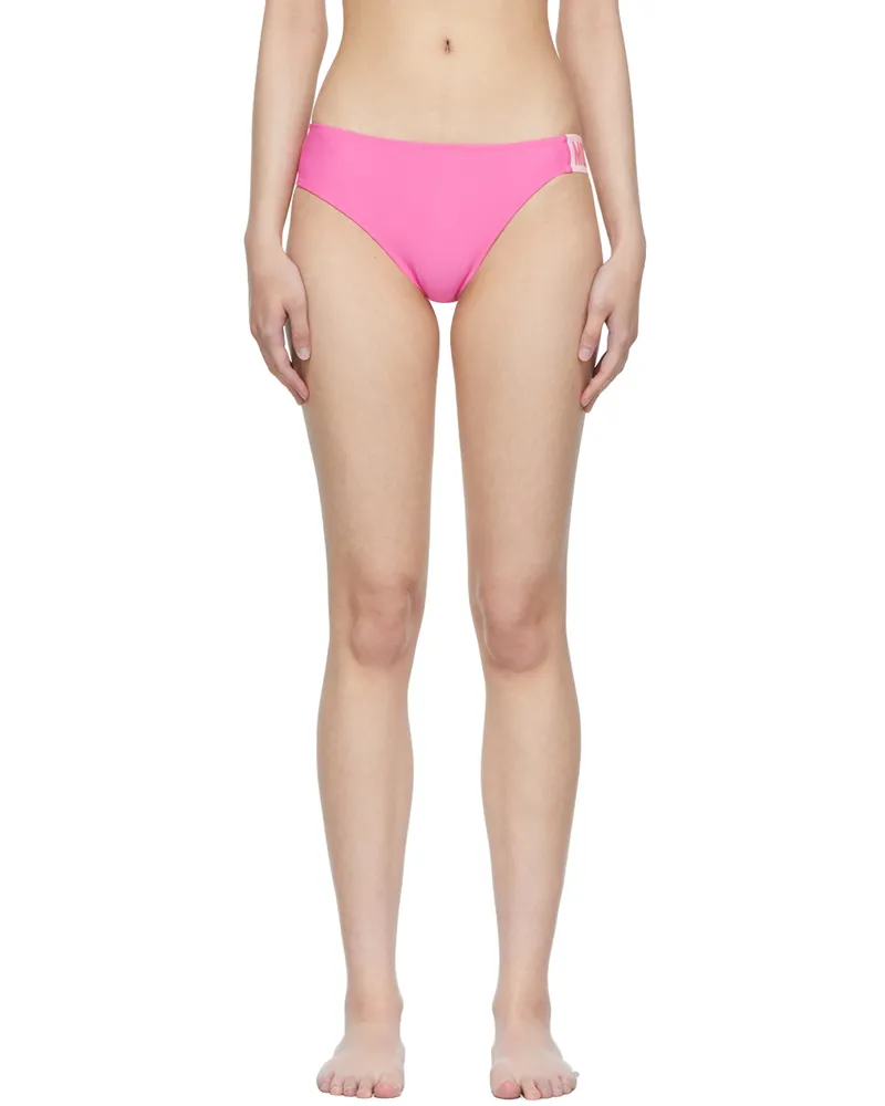 Moschino Pink Nylon Bikini Bottoms V0208