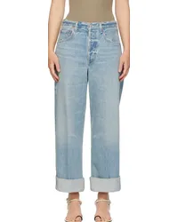 Citizens of humanity Blue Ayla Baggy Cuffed Crop Jeans Skylt