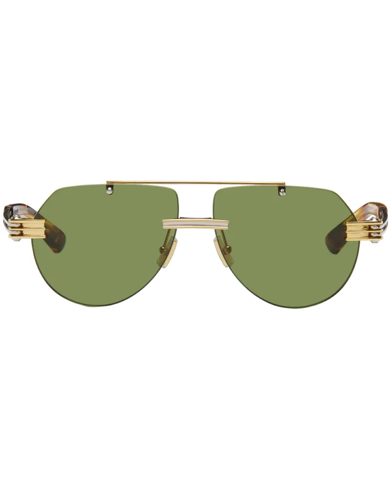 Bottega Veneta Silver & Gold BV1342S Sunglasses 003