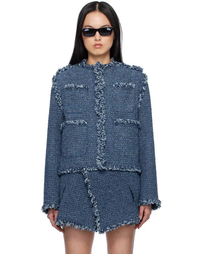 Sacai Blue Punching Denim Jacket 499