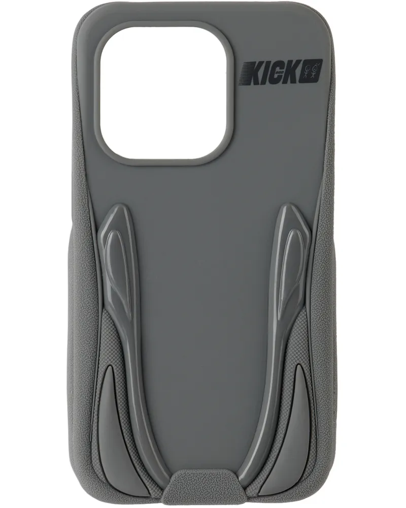 Urban Sophistication Gray 'The Kick' iPhone 14 Pro Case Granite