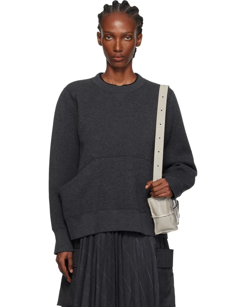 Sacai Gray Sponge Sweatshirt 326