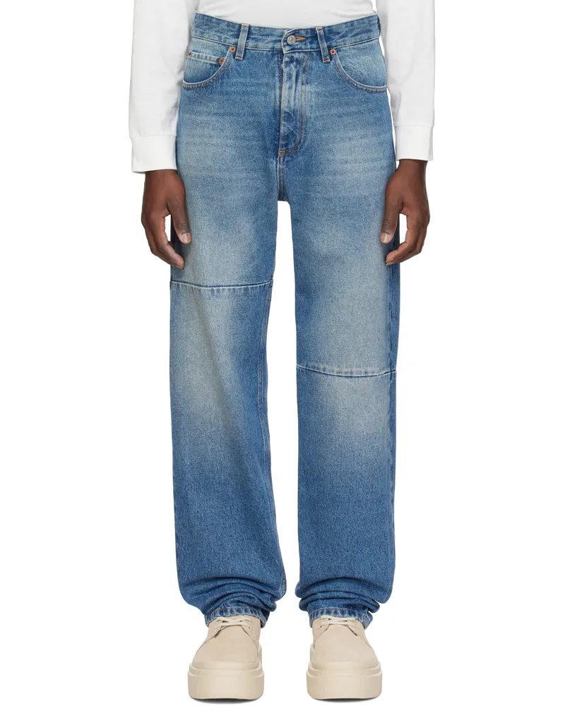 Maison Margiela Blue Tapered Jeans 965