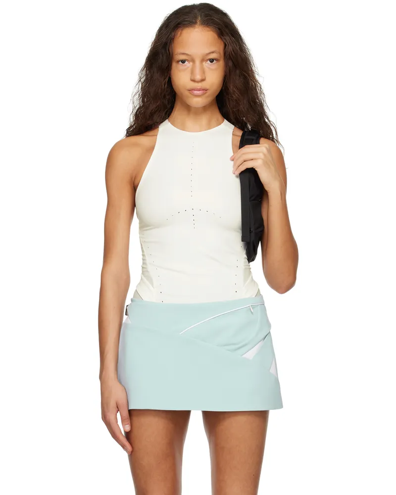 Hyein Seo White Perforated Tank Top White