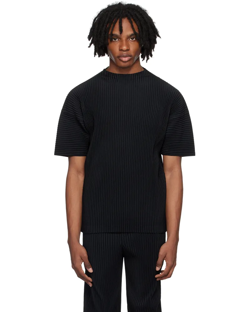 Issey Miyake Black Monthly Color May T-Shirt 15-black