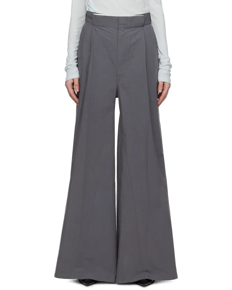 Maison Margiela Gray Pleat Trousers 860