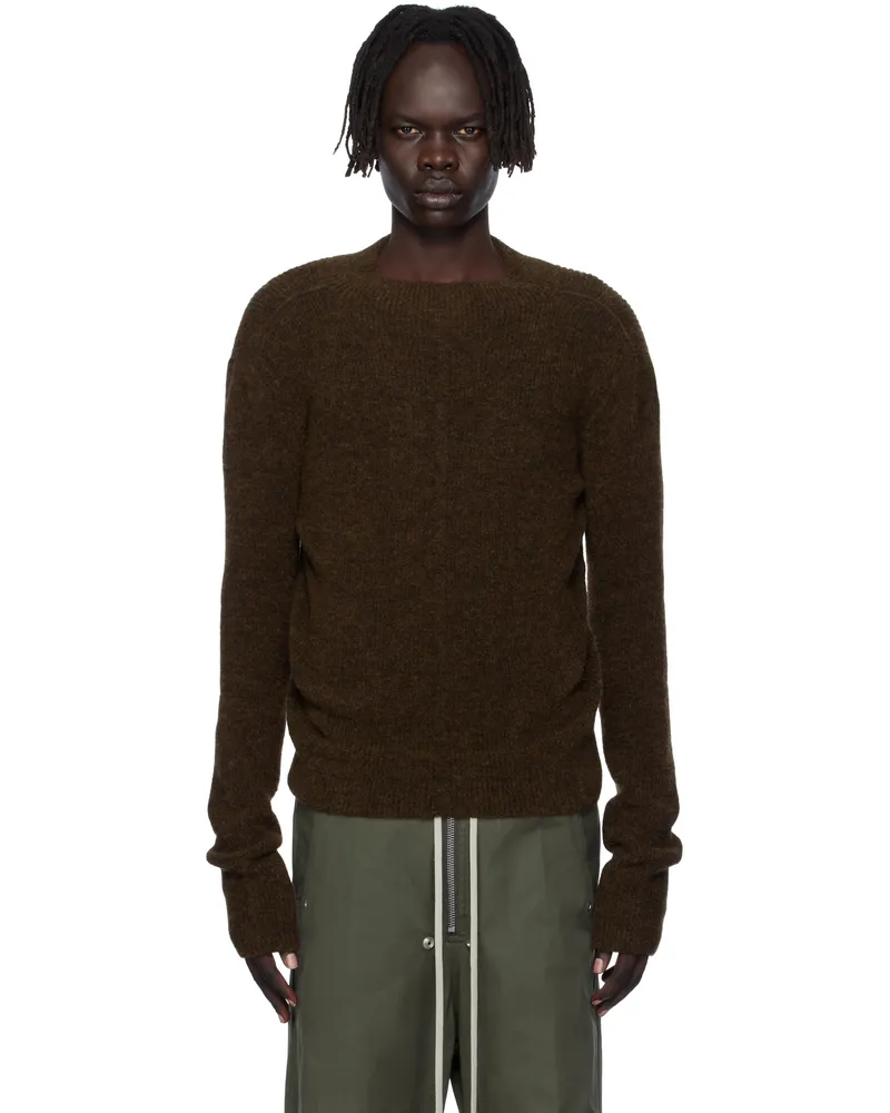 Rick Owens Brown Concordians Headon Pull Sweater 04