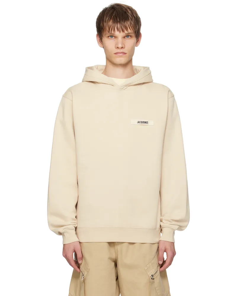 Jacquemus Beige Les Classiques 'Le hoodie Gros Grain' Hoodie 150