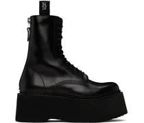 Black Double Stack Boots