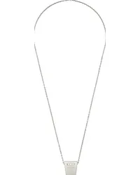 Rick Owens Silver Dogtag Necklace Palladio