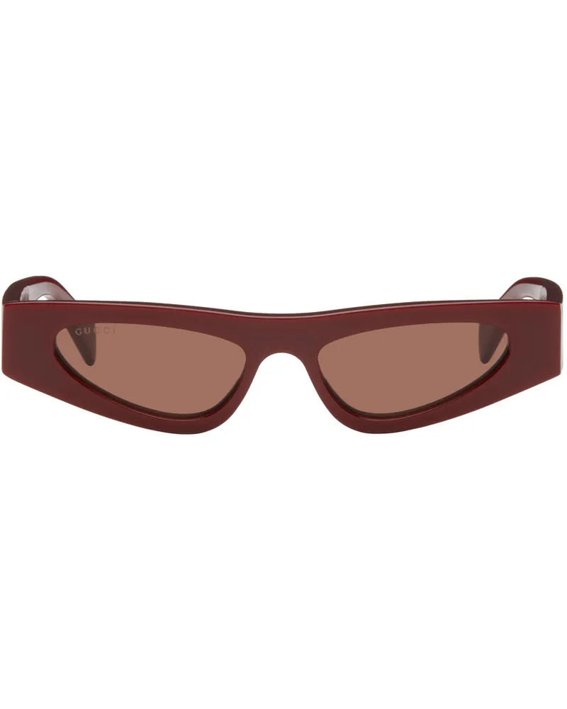 Gucci Burgundy Cat-Eye Sunglasses 003