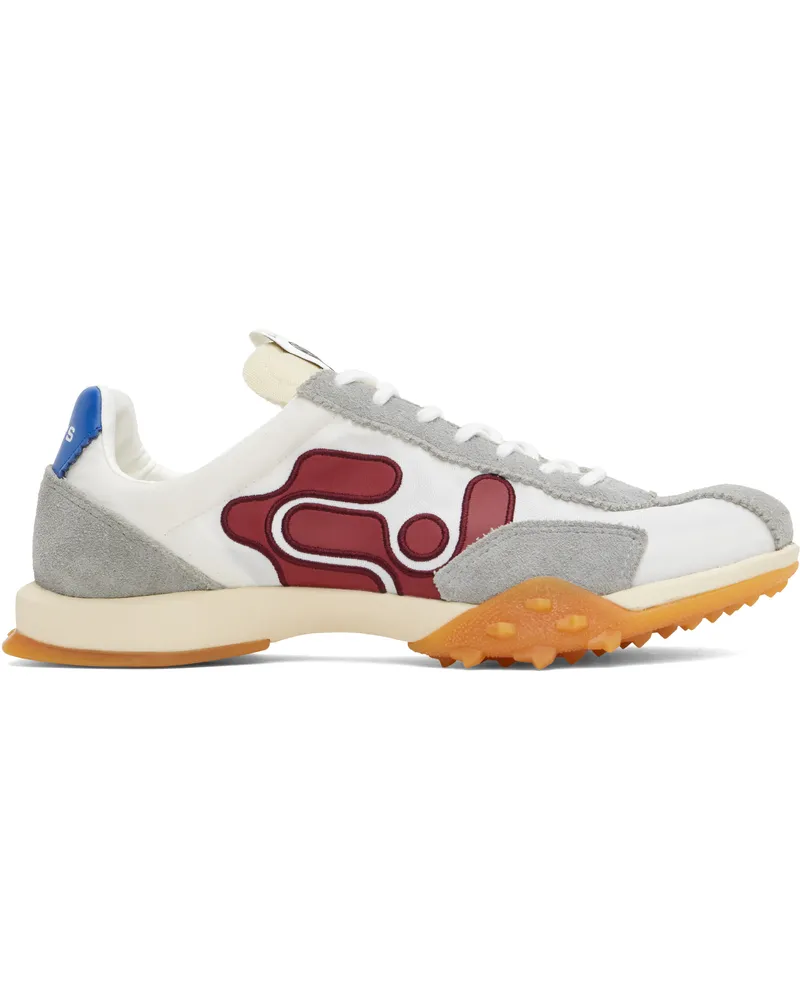 Eytys White & Gray Eros Sneakers Suede