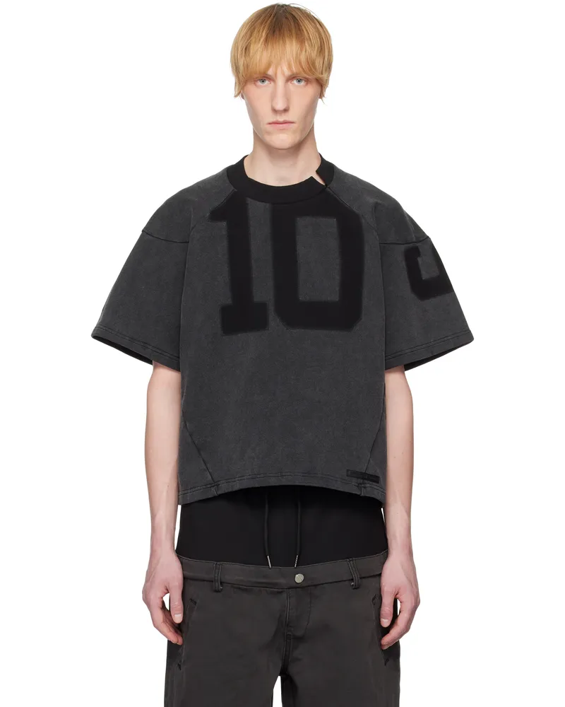 Spencer Badu Black Washed Jersey T-shirt Black
