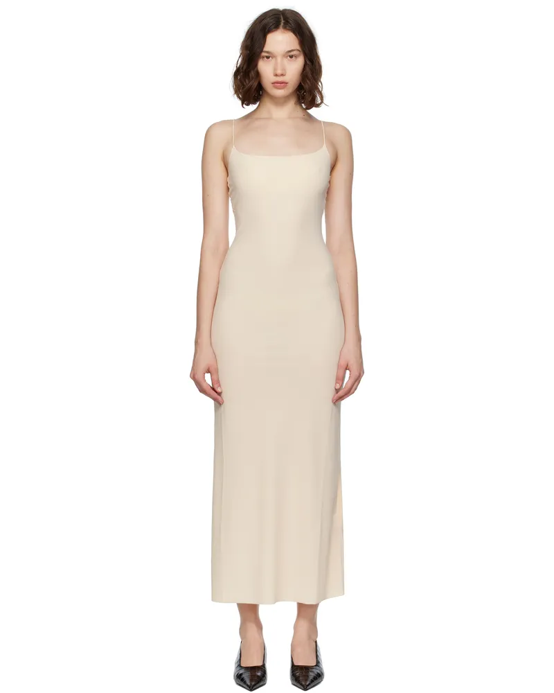 Maison Margiela Beige Slip Maxi Dress 118
