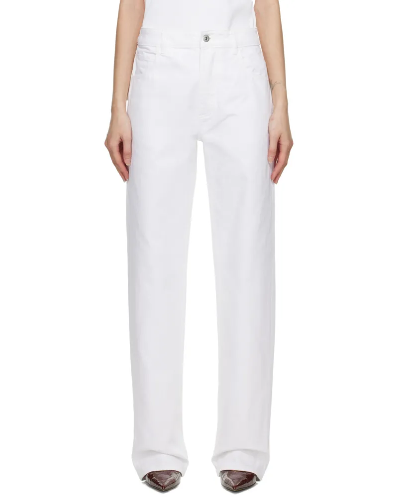 Bottega Veneta White Patch Jeans White