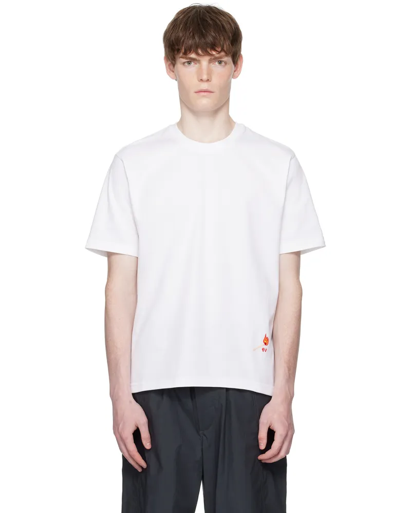 Bottega Veneta White Cotton Jersey T-shirt 9000