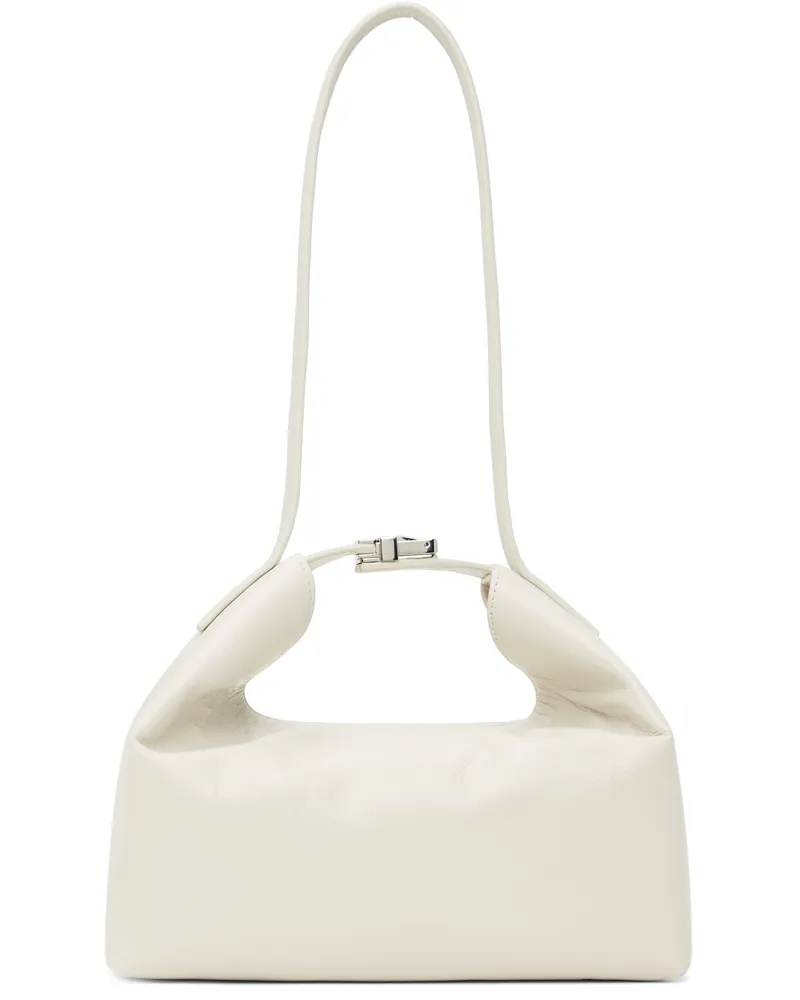 by FAR Off-White Bea Creased Leather Bag Wh020
