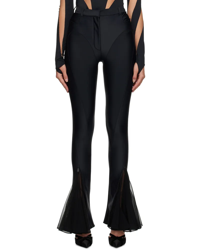 Thierry Mugler Black Flared Trousers B1999