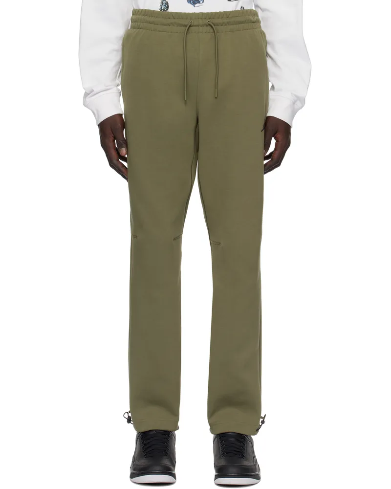 Nike Khaki Jordan Sport Hoop Fleece Sweatpants Medium
