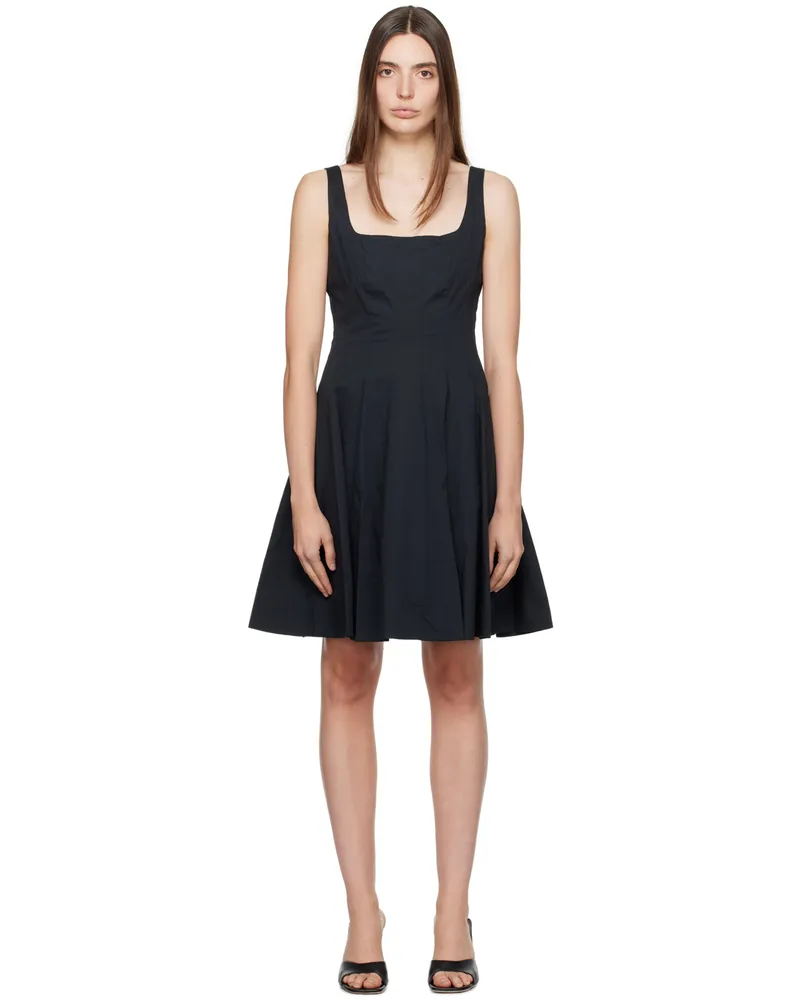 STAUD Black Wells Minidress Black