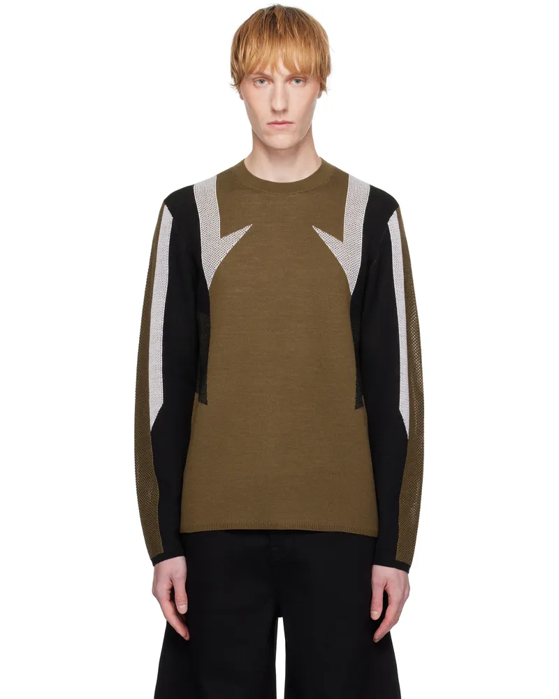 Helmut Lang Brown Sport Sweater Black
