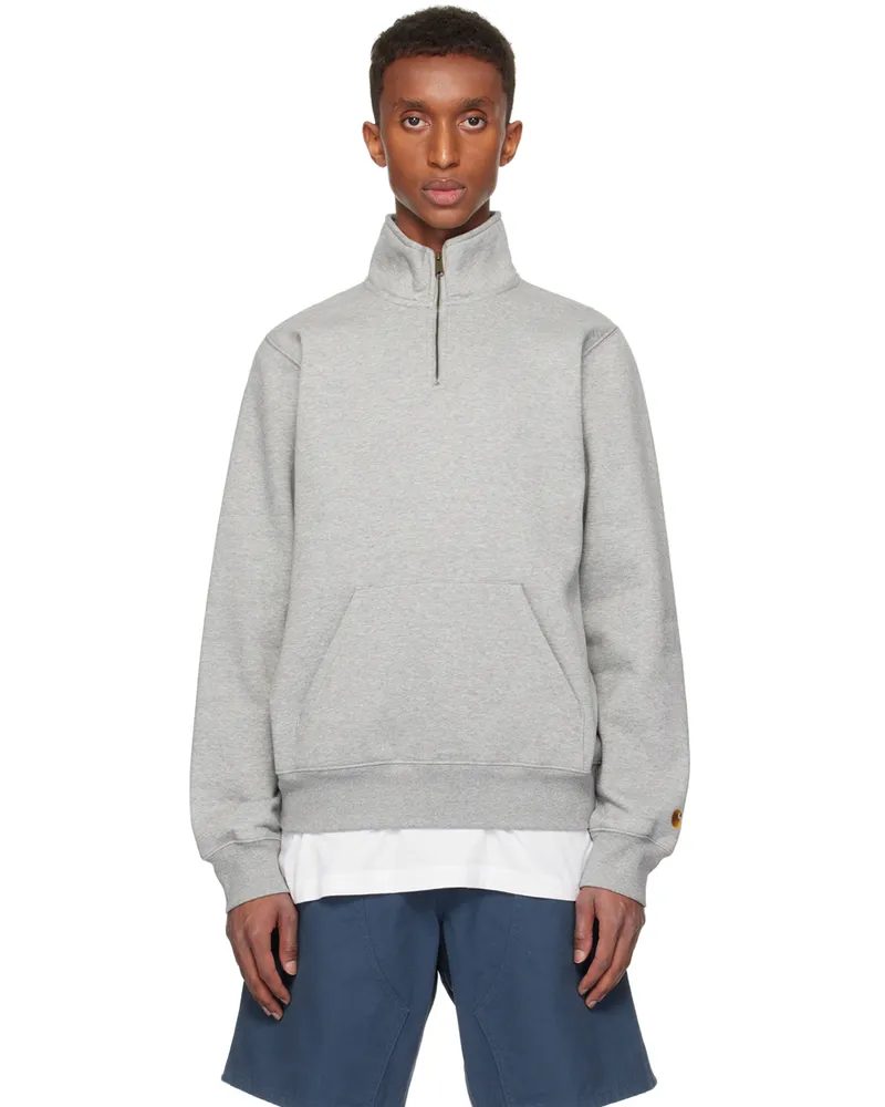 Carhartt WIP Gray Chase Neck Zip Sweatshirt 00mxx