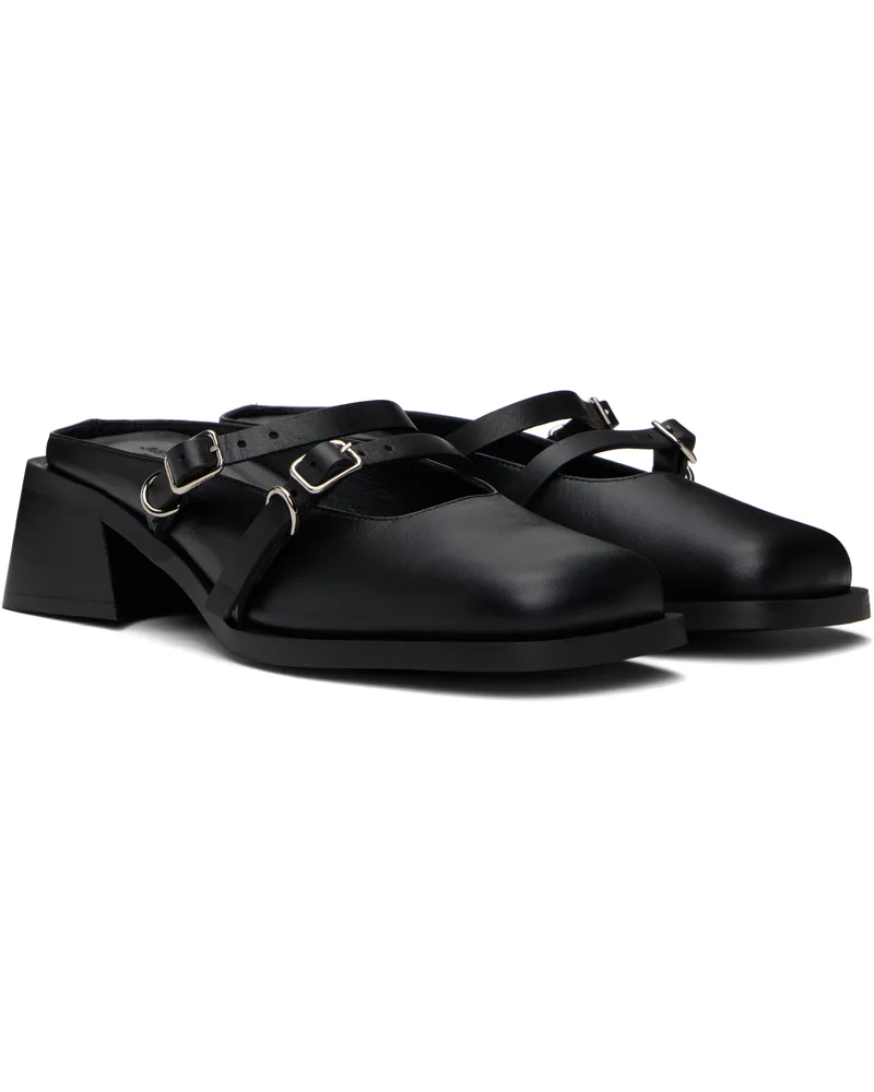 Justine Clenquet Black Andie Patent Mules - bei MyBestBrands