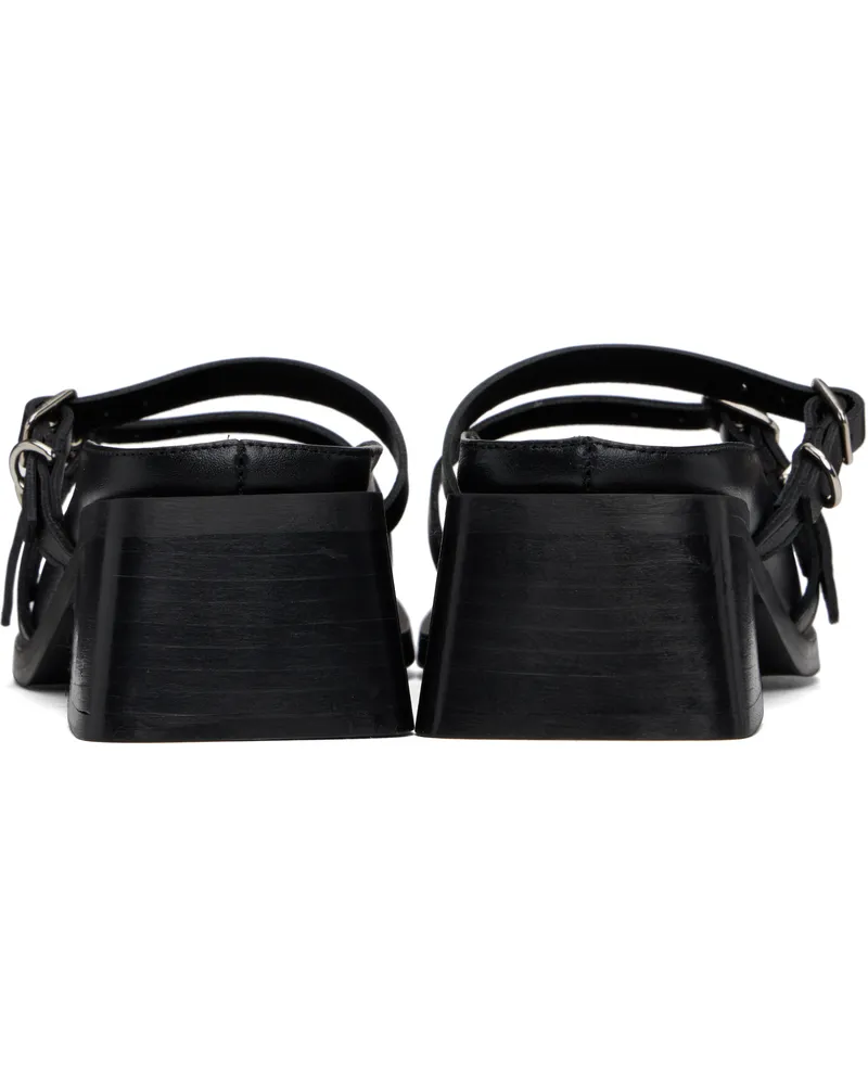 【関税込み】Justine Clenquet ブラック Andie Patent ミュール Justine Clenquet - Andie black mules