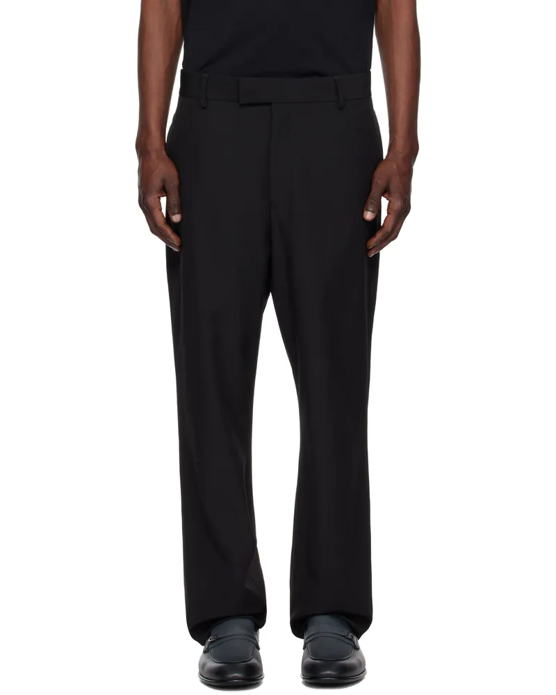 Ferragamo Black Tailored Trousers Nero
