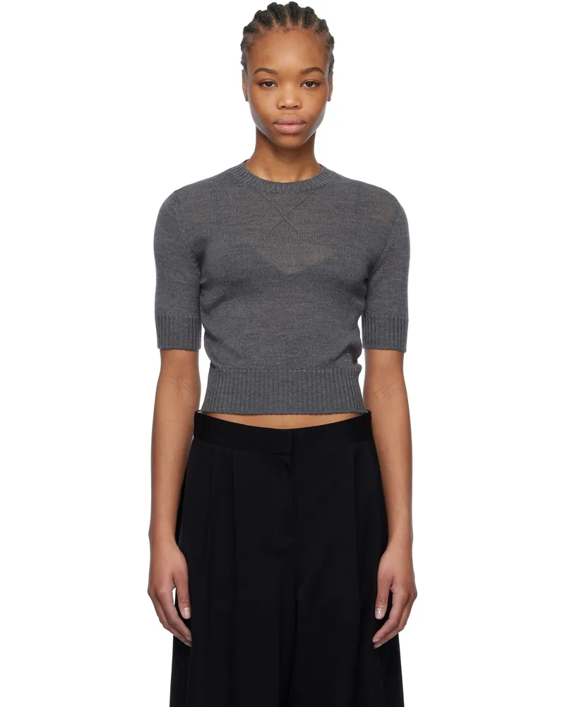 Jil Sander Gray Virgin Wool T-shirt 020