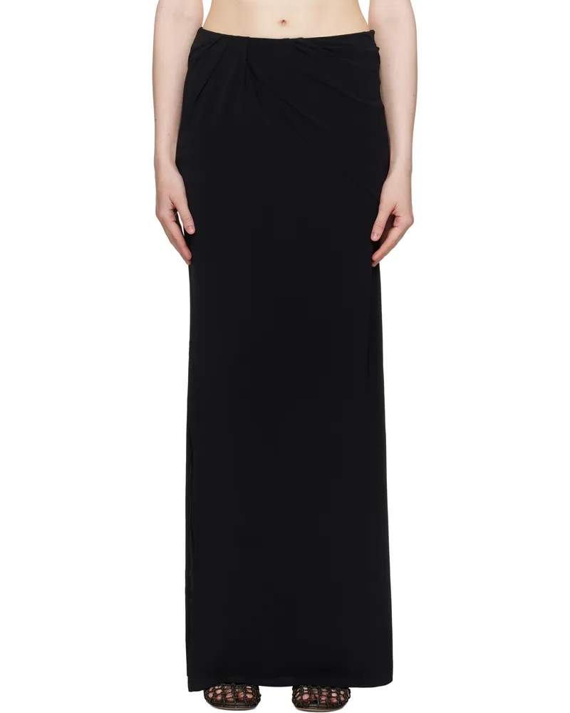 Jacquemus Black 'La Jupe Peplo' Maxi Skirt 990